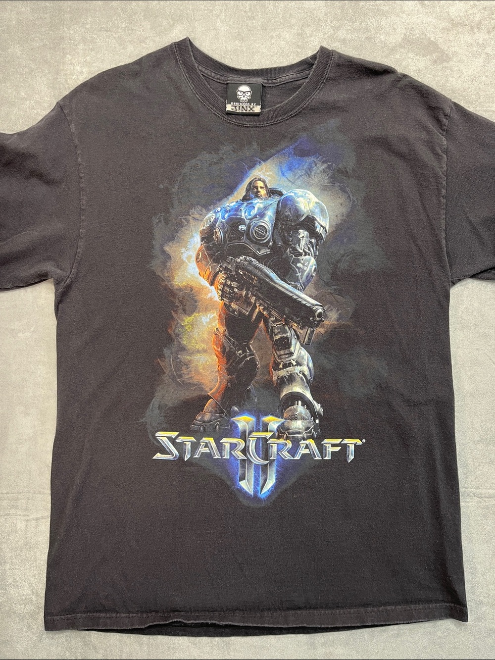 J!NX StarCraft II Blizzard Graphic T-Shirt Black Adult Large Gamer Tee